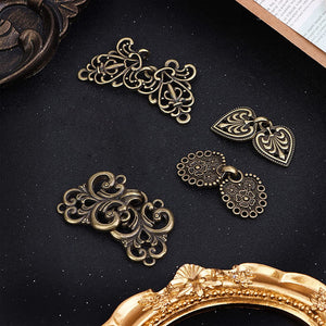Lot de 4 clips serre-taille vintage – Clips ajustables en alliage de zinc pour robes et pulls