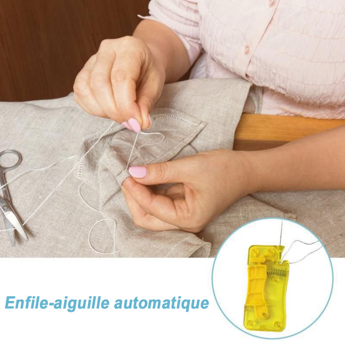 Enfile-aiguille automatique pratique (2 pièces)