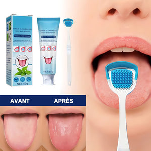 Coffret de gel nettoyant pour la langue probiotique