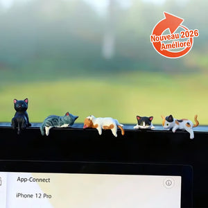 Ensemble de 5 mini-décorations de bureau peintes à la main