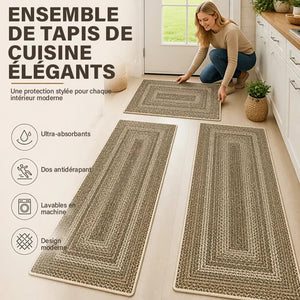 Tapis allongé au tissage raffiné