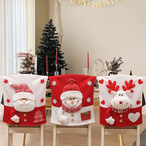 💥Jolie housse de chaise sur le thème de Noël🎄