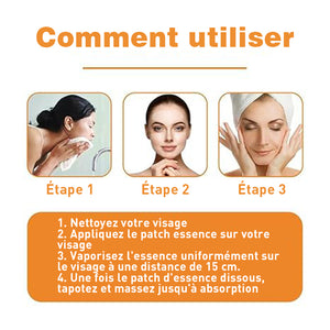 Nouvel ensemble d'essences de soin de la peau à action rapide au collagène