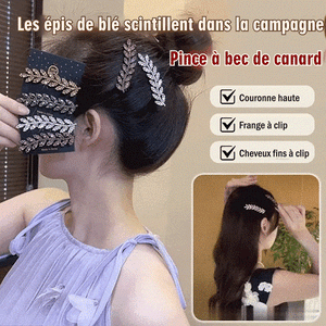 Pince à bec de canard à épi de blé scintillant