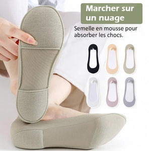 Chaussettes bateau à semelle éponge (2 paires)
