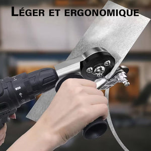Accessoire de découpe de tôle pour perceuse