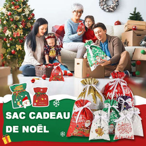 🎅🎁 Sac cadeau de Noël avec cordon de serrage