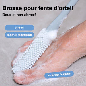 Brosse de nettoyage des pieds en caoutchouc souple