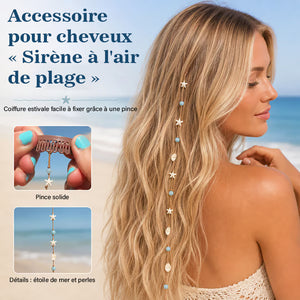 Accessoire pour cheveux style sirène et plage