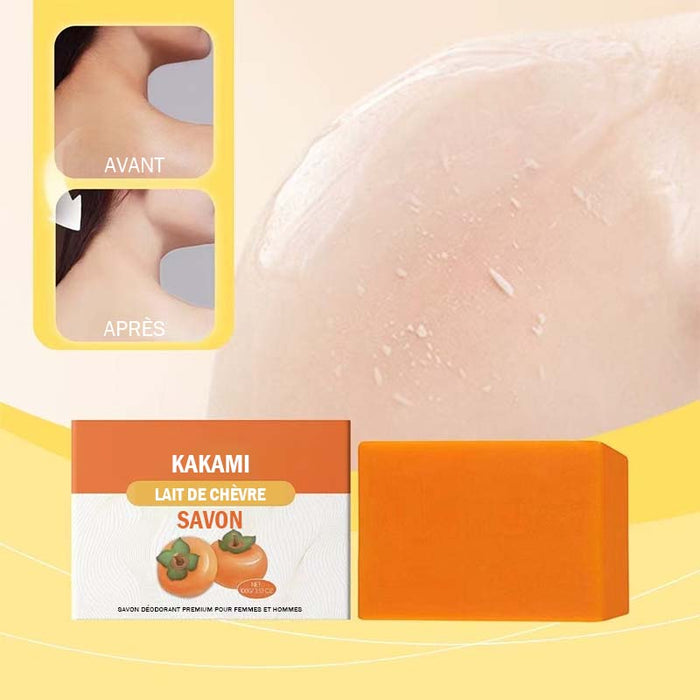 Savon de bain au lait de chèvre kaki(achetez-en 1, obtenez-en 1 gratuitement)