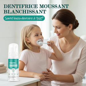 Dentifrice mousse blanchissant pour la santé bucco-dentaire à 360°