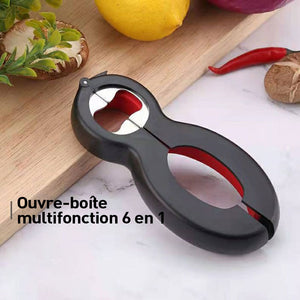 Ouvre-bouteille multifonctionnel en forme de gourde 6 en 1