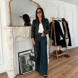 👖Pantalon ample taille haute à jambes larges