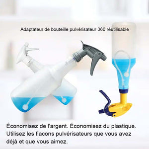 Adaptateur universel pour flacon pulvérisateur à 360°