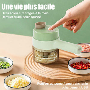 Coupe-légumes électrique rechargeable 3 en 1