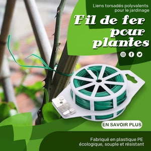 Fil d'attache de jardin (avec lame coupante)
