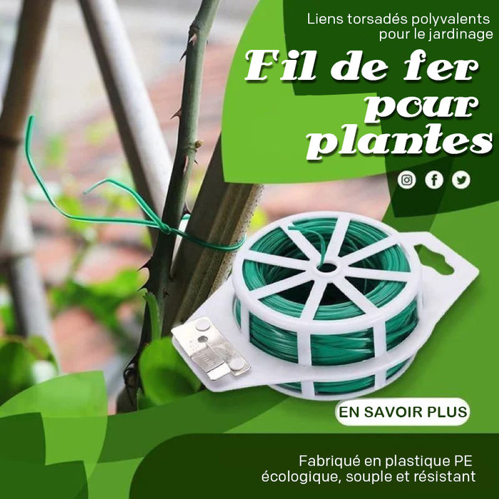 Fil d'attache de jardin (avec lame coupante)
