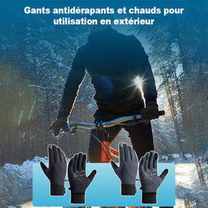 Gants chauds d'extérieur coupe-vent et imperméables