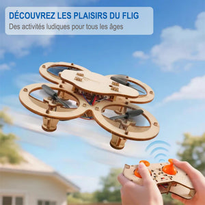 Kit de construction de drone en bois à faire soi-même