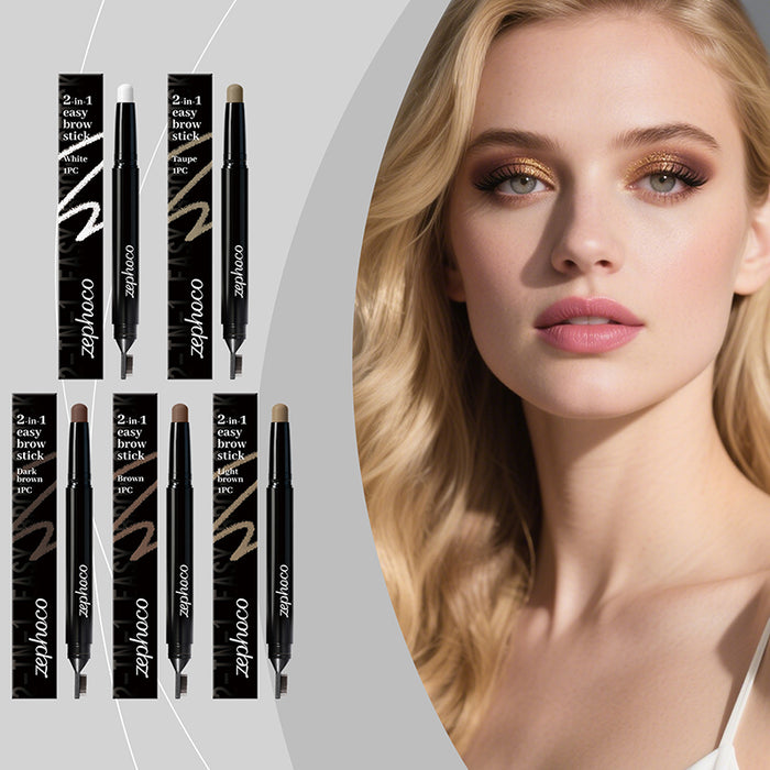 🌟 Crayon à sourcils 2 en 1 facile à utiliser