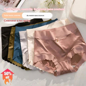 Culotte taille haute en satin de qualité supérieure