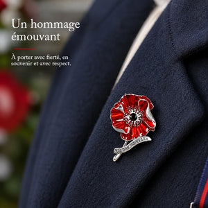 Broche Coquelicot – Souvenir Commémoratif (Un acheté, un offert)