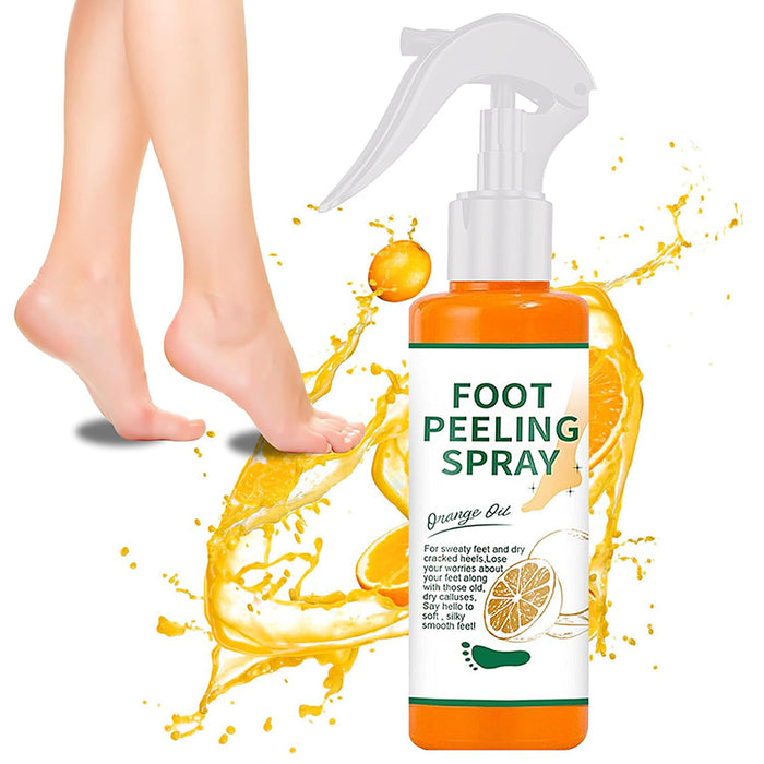 Spray exfoliant pour les pieds