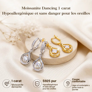 Boucles d'oreilles magnétiques au germanium