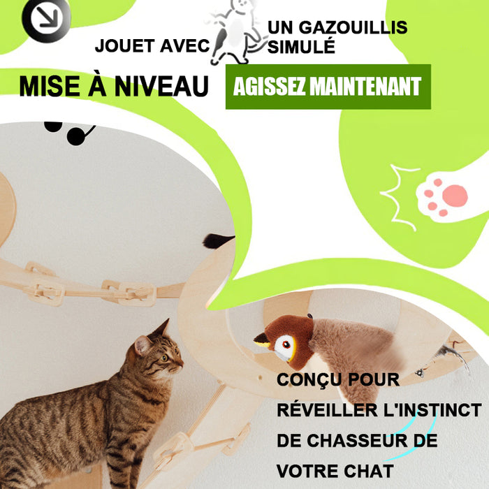 Jouet électrique pour oiseau et chat, simulation sonore