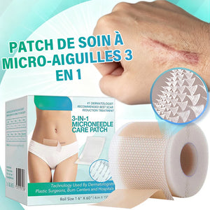 Patch de soin 3-en-1 à micro-aiguilles pour l'élimination des cicatrices