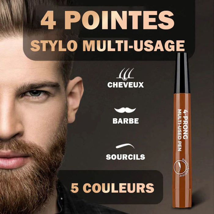 Crayon à sourcils naturel ultra-fin à quatre branches, waterproof