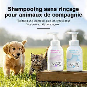 Shampoing sans rinçage pour animaux de compagnie