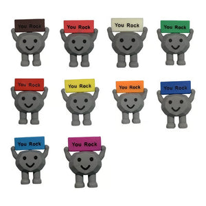 Figurine en pierre motivante (10 couleurs par lot)