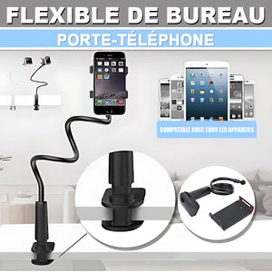 Support universel de tablette de téléphone portable de bureau à base en spirale