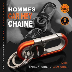 Porte-clés de voiture à double anneau