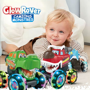 Jouet camion dinosaure Press & Go avec lumière activée par le mouvement