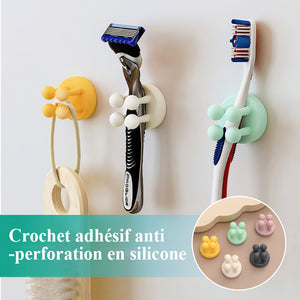 Crochet adhésif en silicone anti-crevaison