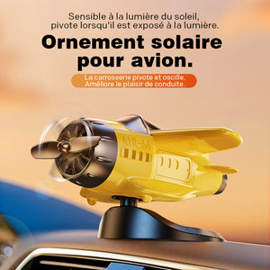 Décoration en forme d'avion à énergie solaire