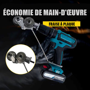 Coupe-plaque pour perceuse électrique