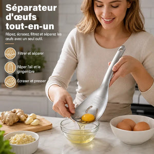 Cuillère de cuisine multifonction en acier inoxydable