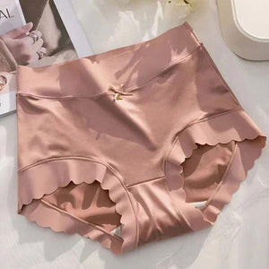 Culotte taille haute en satin de qualité supérieure