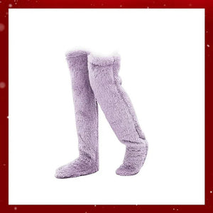 💕Chaussettes hautes en polaire veloutée pour Noël❄️🎅