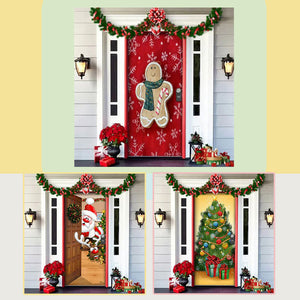 Couverture de porte de décoration de Noël