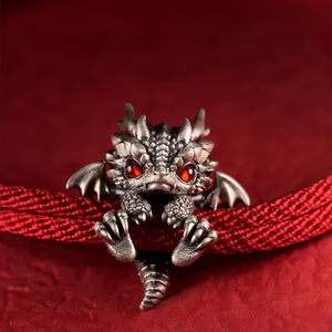 🐲🎁Bracelet dragon en argent mignon