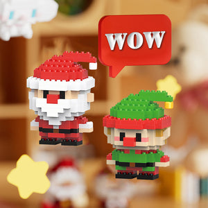 Jouets de construction éducatifs pour enfants de style Noël