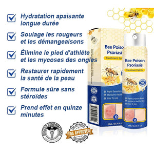 Spray contre le psoriasis au venin d'abeille