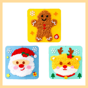 Ensemble de poupées à broder DIY de Noël