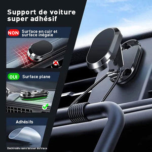 Support de téléphone portable pliable pour voiture