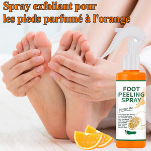 Spray exfoliant pour les pieds