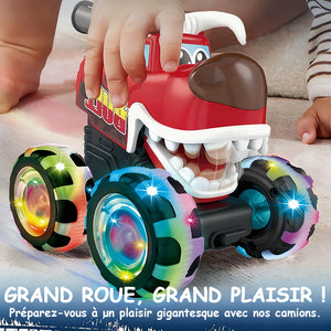 Jouet camion dinosaure Press & Go avec lumière activée par le mouvement